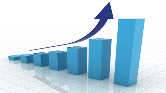 graph showing increasing investments